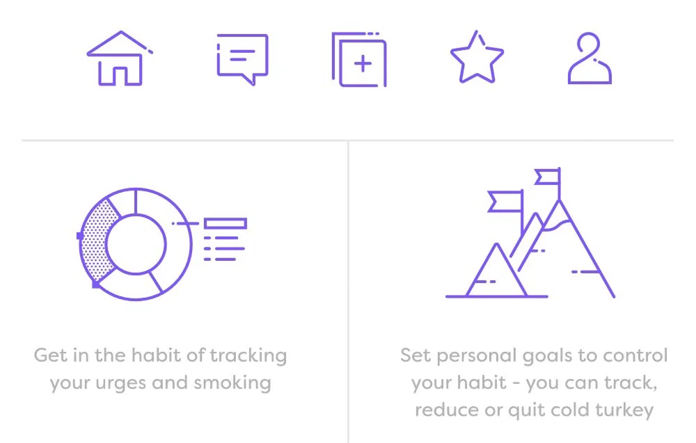 Aimi app tracking screens
