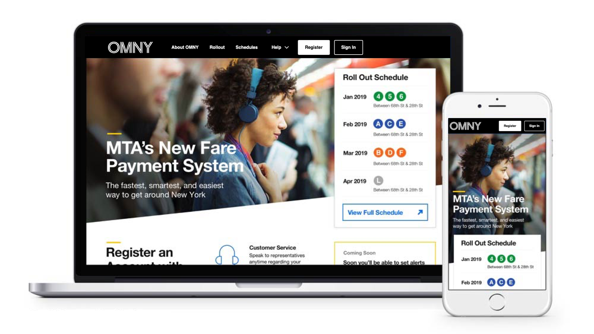 OMNY final MVP design at launch